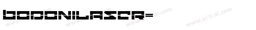 BodoniLaser字体转换