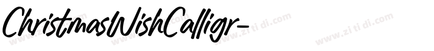 ChristmasWishCalligr字体转换
