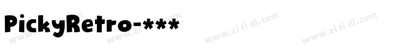 PickyRetro字体转换