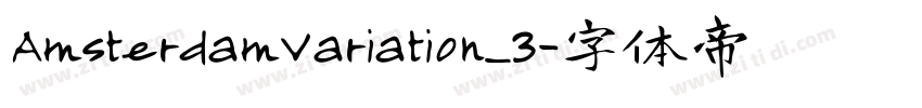 AmsterdamVariation_3字体转换