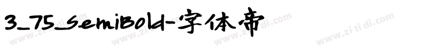 3_75_SemiBold字体转换