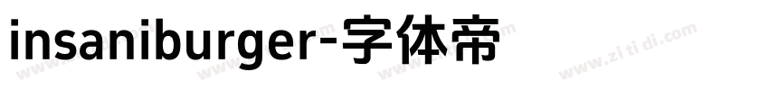 insaniburger字体转换