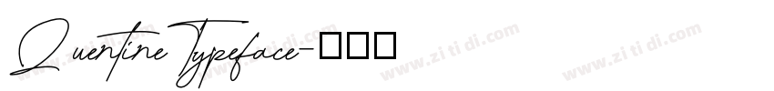 QuentineTypeface字体转换