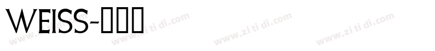 Weiss字体转换