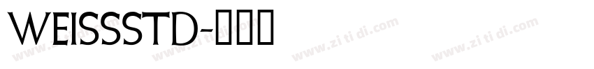 WeissStd字体转换