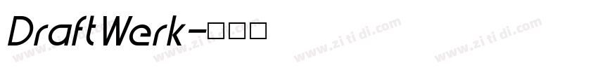 DraftWerk字体转换