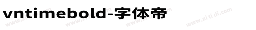 vntimebold字体转换