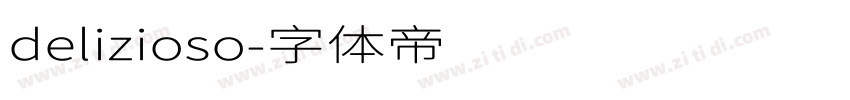 delizioso字体转换
