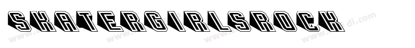 skatergirlsrock字体转换