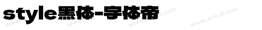 style黑体字体转换