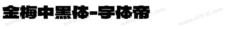 金梅中黑体字体转换