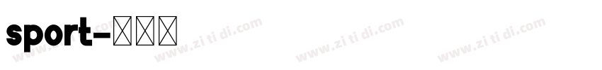 sport字体转换