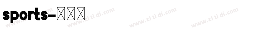 sports字体转换
