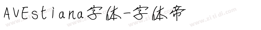 AVEstiana字体字体转换
