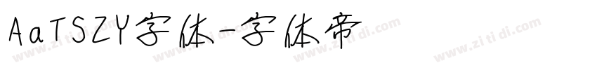 AaTSZY字体字体转换