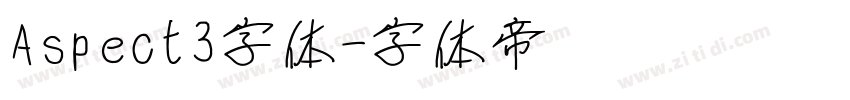Aspect3字体字体转换