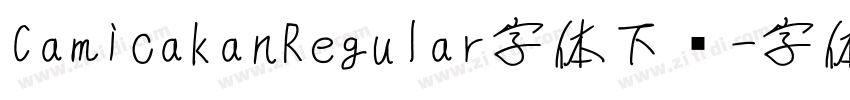 CamicakanRegular字体下载字体转换