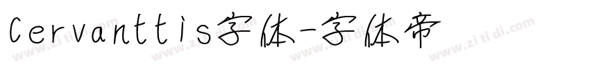 Cervanttis字体字体转换