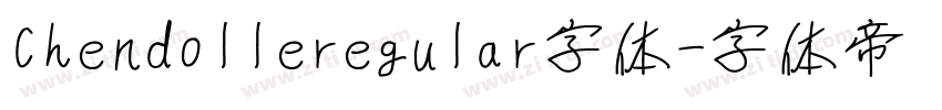 Chendolleregular字体字体转换