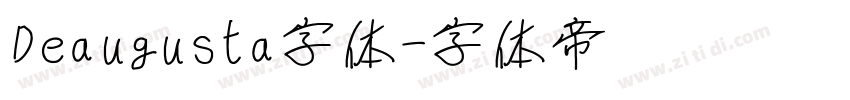 Deaugusta字体字体转换