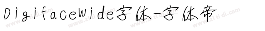 DigifaceWide字体字体转换