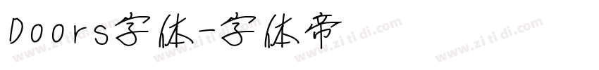 Doors字体字体转换