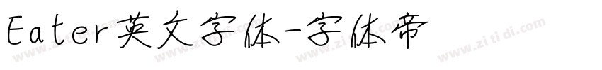 Eater英文字体字体转换