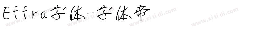 Effra字体字体转换