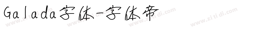 Galada字体字体转换