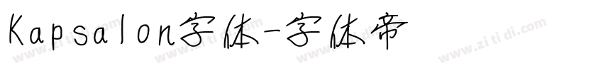 Kapsalon字体字体转换