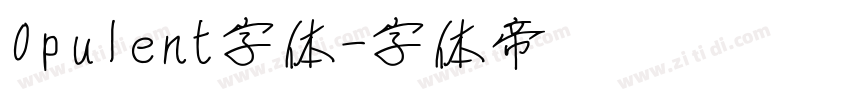 Opulent字体字体转换