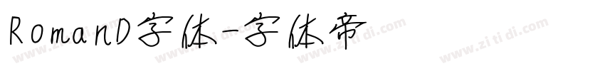 RomanD字体字体转换