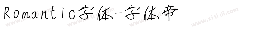 Romantic字体字体转换