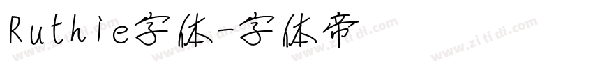Ruthie字体字体转换