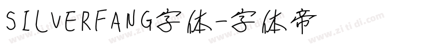 SILVERFANG字体字体转换