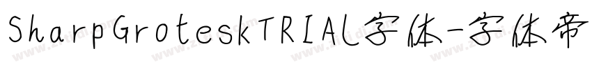 SharpGroteskTRIAL字体字体转换