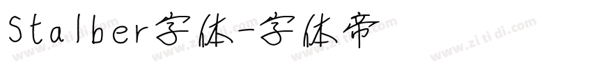 Stalber字体字体转换