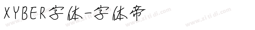 XYBER字体字体转换