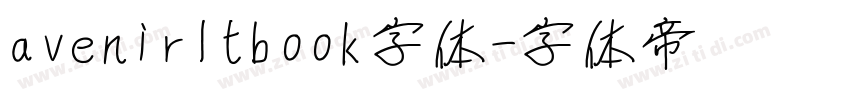 avenirltbook字体字体转换