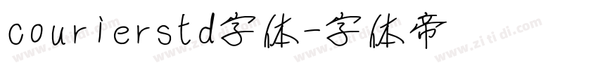 courierstd字体字体转换