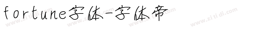 fortune字体字体转换