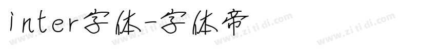 inter字体字体转换