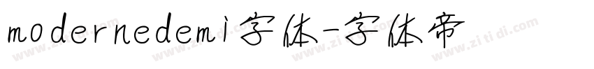 modernedemi字体字体转换