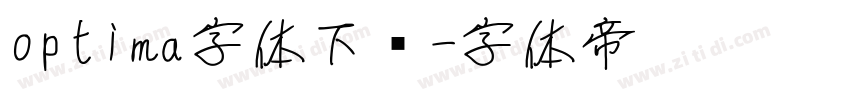 optima字体下载字体转换