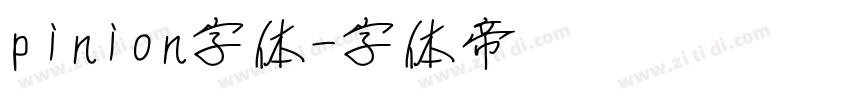 pinion字体字体转换