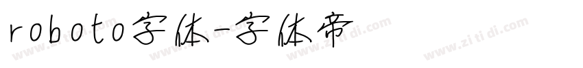 roboto字体字体转换