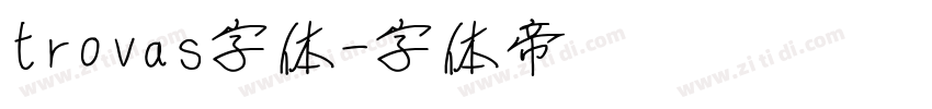 trovas字体字体转换