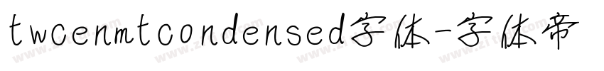 twcenmtcondensed字体字体转换