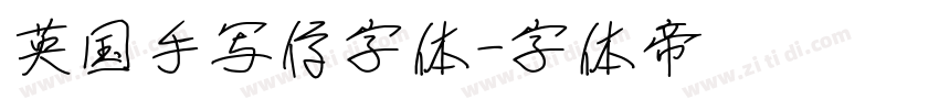 英国手写信字体字体转换