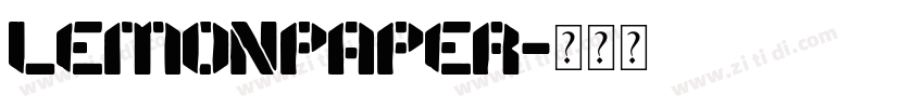 LemonPaper字体转换
